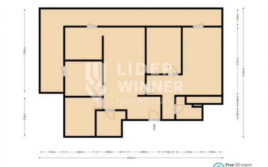 Ovaj odlično organizovan i kompletno namešten stan