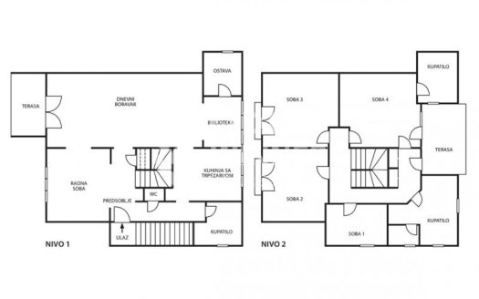Dupleks sa garažom i dvorištem od 2a