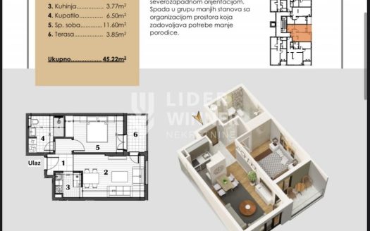 2.0 stan Zemun, novogradnja, garaza